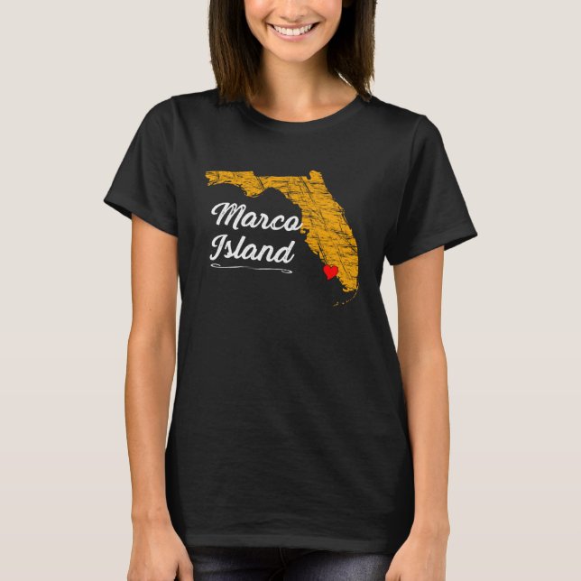 T-shirt City of MARCO ISLAND FLORIDA Vacation Souvenir  Gr (Devant)