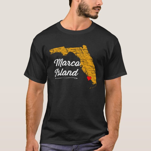 T-shirt City of MARCO ISLAND FLORIDA Vacation Souvenir  Gr (Devant)