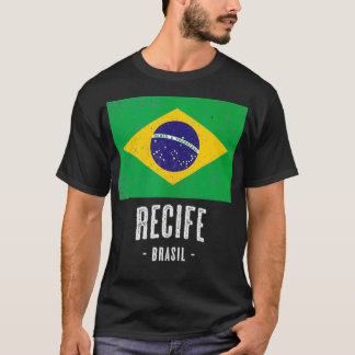T-shirt City of Recife Brazil  BR Brazilian Flag Merch  Gr