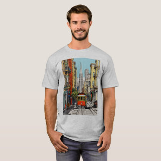 T-shirt "City Tracks" "Metropolitan Journey" "Urban Rails"