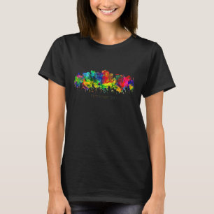 T-shirt City Watercolor Skyline Accueil State Souvenir blo
