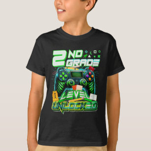 T-shirt Ck À l'école Niveau 2e année Gamer débloqué en pre