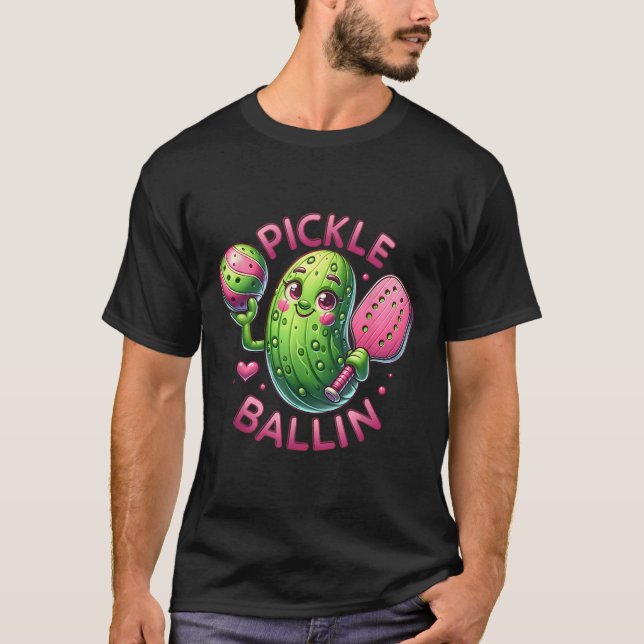 T-shirt Ckle Ballin Cute Ckleball Women Girls Ckleball Lov (Devant)