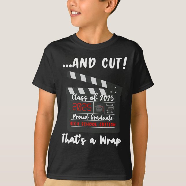 T-shirt Cl De 2025 Graduation Funny Graduate Devis High Sc (Devant)