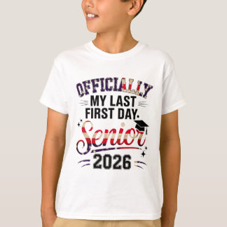 T-shirt Cl de 2026 Seniors Filles Mon dernier premier jour