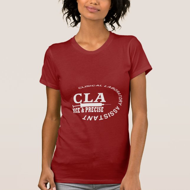 T-SHIRT CLA SLOGAN - AGRÉABLE ET PRÉCIS ! LABORATOIRE (Devant)