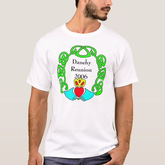 T-shirt claddagh, Danehy Reunion2006 (Devant)