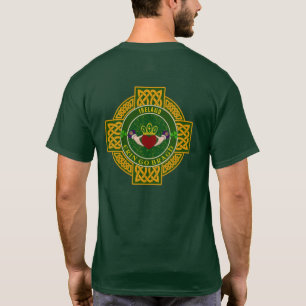 T-shirt Claddagh irlandais personnalisé avec Croix celtiqu