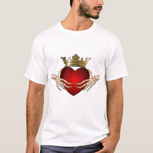 T-shirt Claddagh squelettique