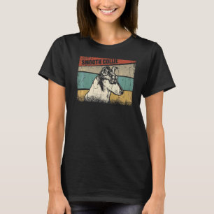 T-shirt Clair Collie Chien Cool Simple Vintage style rétro