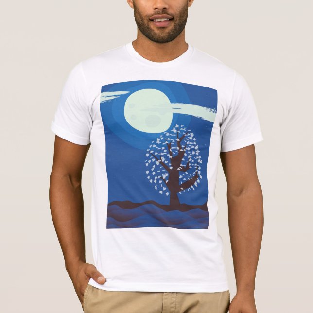 T-shirt clair de lune (Devant)