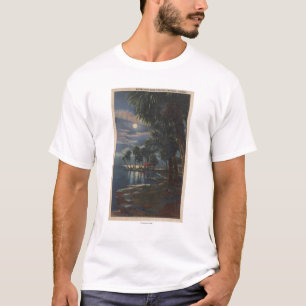T-shirt Clair de lune sur une Floride BeachFlorida