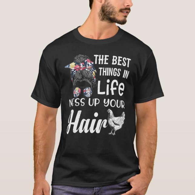 T-shirt Clair Witty Pun Volaille Poulet Élevage de poulet (Devant)