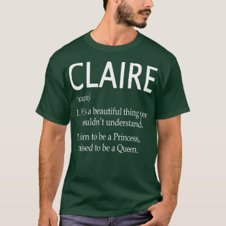 T-shirt Claire Nom Cadeau 125