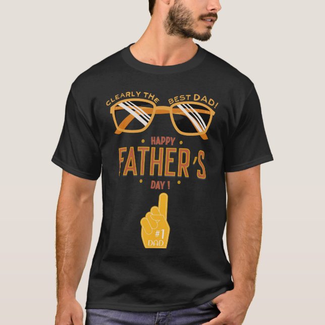 T-shirt Clairement le meilleur papa jamais - Fête des père (Devant)