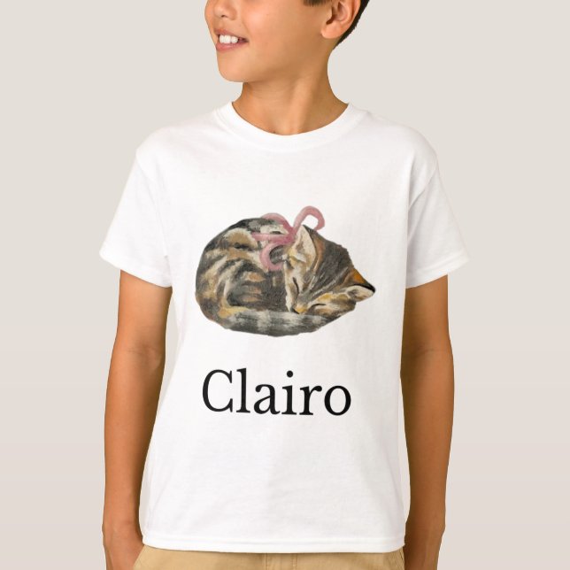 T-shirt Clairo Dit Un Chat 1 (Devant)