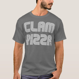 T-shirt Clam Pizza Vintage Retro les années 70 80s Drôle
