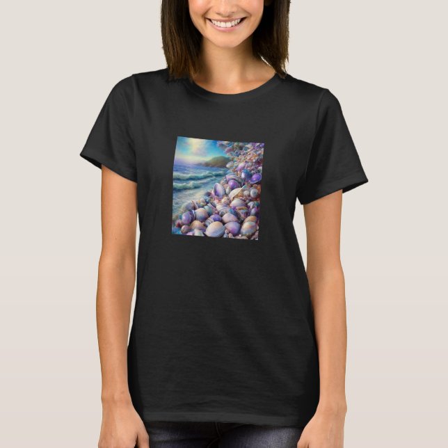 T-shirt Clam Seashell Shell Collector Beach Ocean Coastal  (Devant)