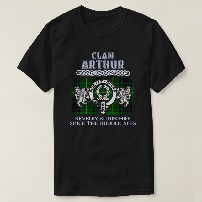 T-shirt Clan Arthur crest Scottish clans nom de famille éc (Design devant)