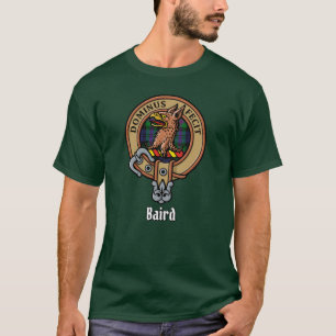 T-shirt Clan Baird Crest sur Tartan