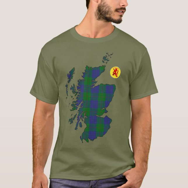 T-shirt Clan Barclay [EDIT] Carte Tartan (Devant)