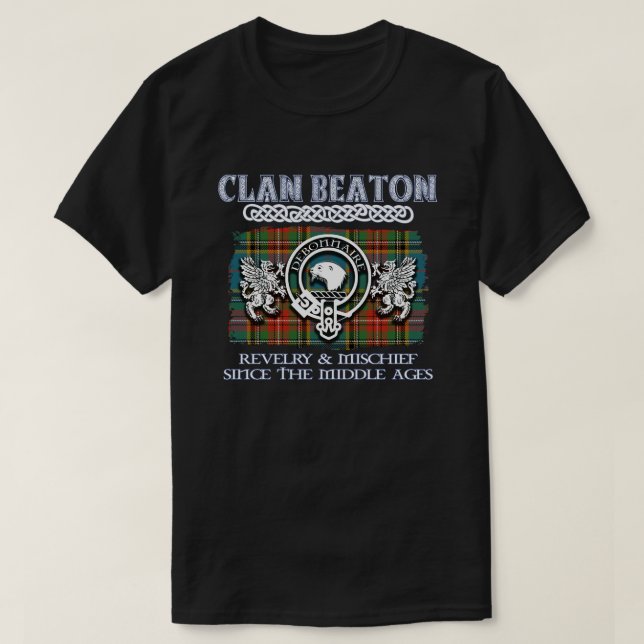 T-shirt Clan Beaton crest Scottish clans Scottish surname  (Design devant)