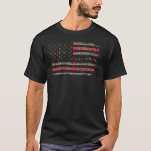 T-shirt Clan Binning Scottish tartan drapeau américain kil