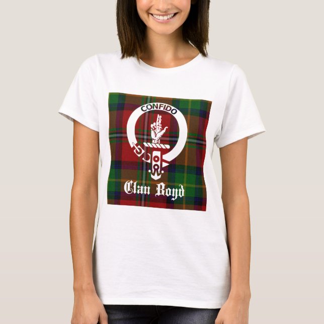 T-shirt Clan Boyd Crest Tartan (Devant)