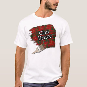 T-shirt Clan Bruce Scottish Tartan Paint Shirt