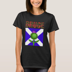 T-shirt Clan Bruce Tartan Scottish Nom de famille Scotland