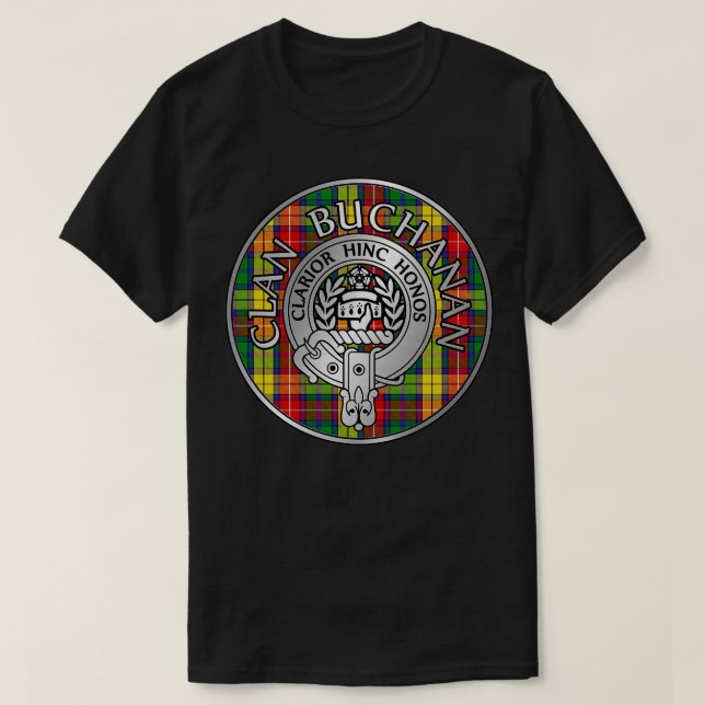 T-shirt Clan Buchanan Crest Tartan (Design devant)