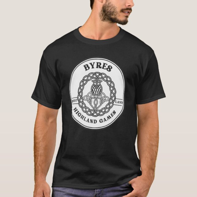 T-shirt Clan Byres Scottish Thistle Highland Games (Devant)