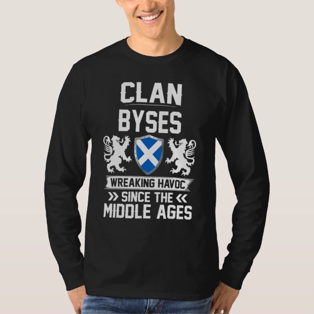 T-shirt Clan Byses Scottish Family Clan Scotland Wreaking (Devant)