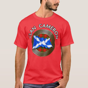 T-shirt Clan Cameron Crest Tartan Knot