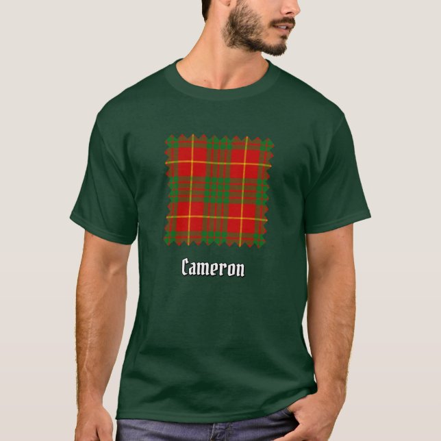 T-shirt Clan Cameron Tartan (Devant)