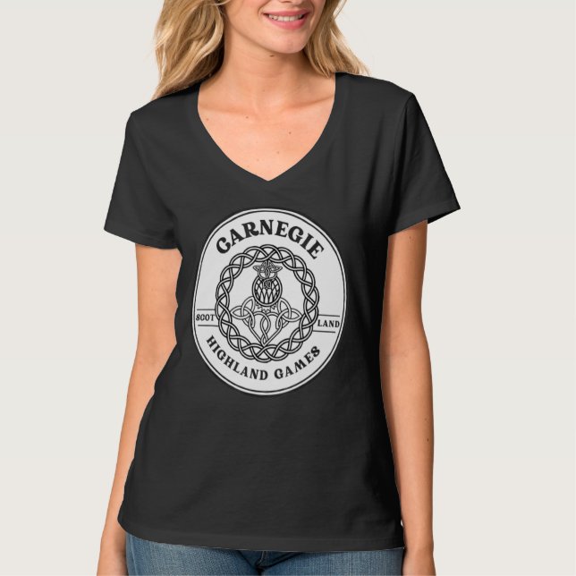 T-shirt Clan Carnegie Scottish Thistle Highland Games (Devant)