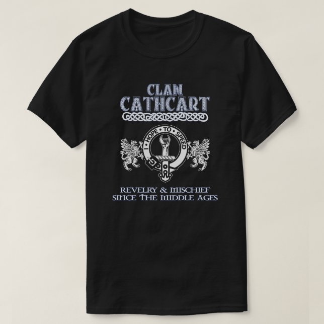 T-shirt Clan Cathcart crest Scottish clans Scottish surnam (Design devant)