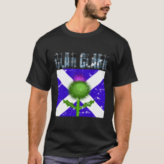 T-shirt Clan Clark Tartan Scottish Nom de famille Scotland