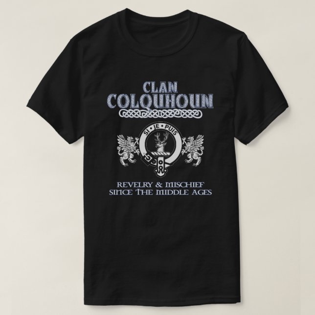 T-shirt Clan Colquhoun crête Clans écossais Suna écossaise (Design devant)