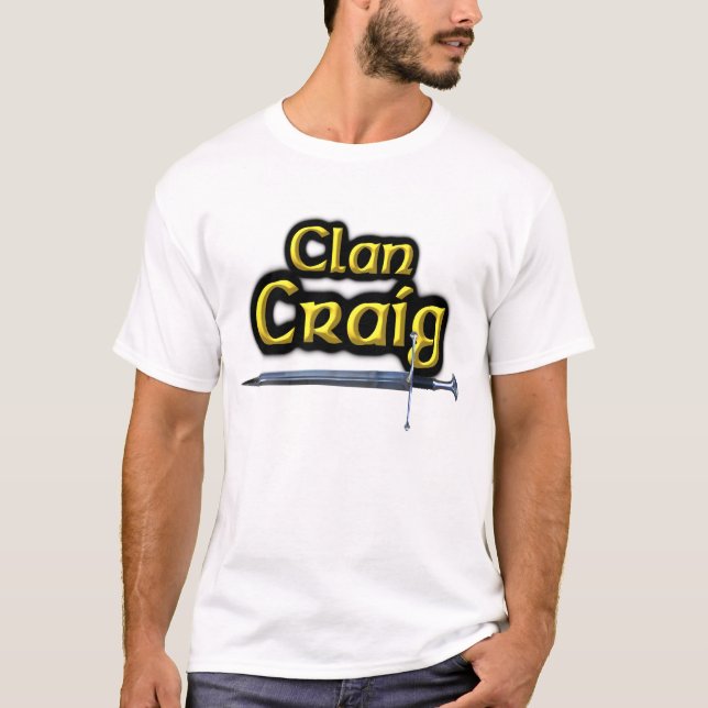 T-shirt Clan Craig Inspiré écossais (Devant)