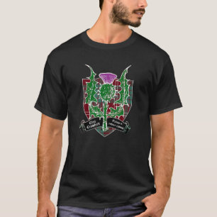 T-shirt Clan Crawford Thistle Motto Tartan Crest