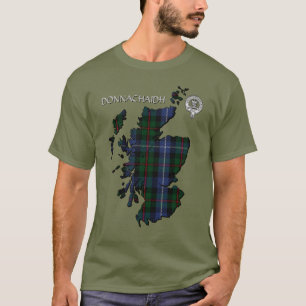 T-shirt Clan Donnachaidh (Robertson) Crest /Hunting Tartan