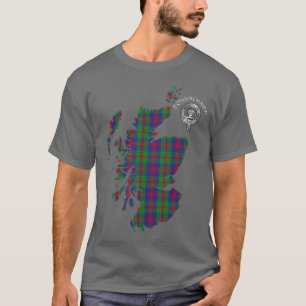 T-shirt Clan Donnachaidh (Robertson) Tartan Map & Crest T-