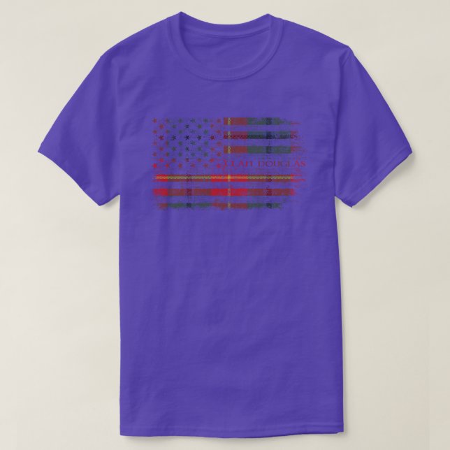 T-shirt Clan Douglas, Drapeau écossais de Roxburgh (Design devant)