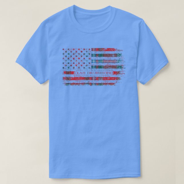 T-shirt Clan Drummond de Fingask Drapeau écossais Drapeau  (Design devant)
