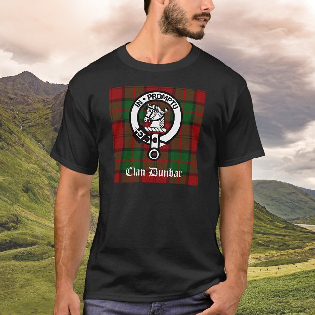 T-shirt Clan Dunbar Tartan & Crest Badge (Créateur téléchargé)
