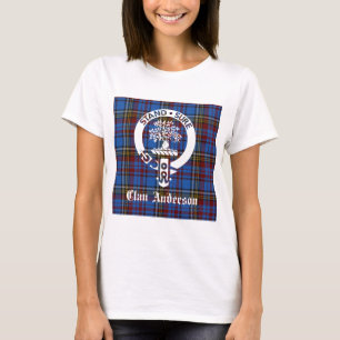 T-shirt Clan écossais Anderson Crest & Tartan