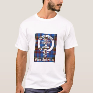 T-shirt Clan écossais Anderson Crest & Tartan