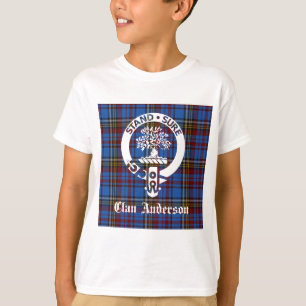 T-shirt Clan écossais Anderson Crest & Tartan