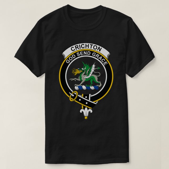 T-shirt Clan écossais de Crichton Crest (Design devant)